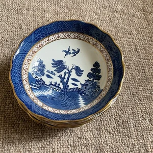 Bowls Booths Willow Pattern Cereal X 6 - Picture 1 of 1
