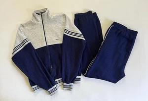 Vintage Christian Dior Authentic Sweater + Jogger Set Collared Full Zip M - Picture 1 of 15