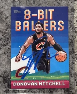 Donovan Mitchell Autogramm Handsigned Topps 8-Bit Ballers In Person Hand Sign - Bild 1 von 2