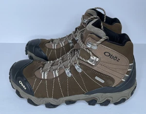 Oboz Damen Bridger Leder Wasserdicht Wanderschuhe Walnuss Größe 9 Normal - Bild 1 von 6
