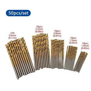 Professional Grade Drill Accessories Mixed Set 50pcs for Metal Masonry Wood - Picture 1 of 18
