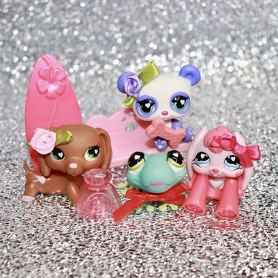 Littlest Pet Shop Auténtico LPS #556 #557 #558 #559 Día de San Valentín Set Dachshund Foto 1 de 4