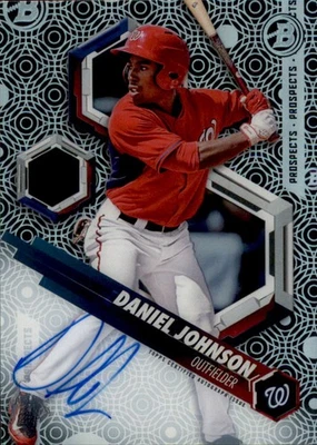 B1835- 2018 Bowman High Tek Prospect Autographs #PHTDJ Daniel Johnson Auto NM-MT - Image 1 of 2