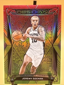 Grabado eléctrico Panini Obsidian 2023-24 Reggae Flood Jeremy Sochan #170 Spurs/75 - Imagen 1 de 7