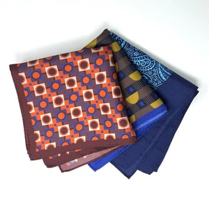 3 Pieces Set Silk Handkerchief Men Birthday Father’s Day Gift Pocket Squares - Picture 1 of 7