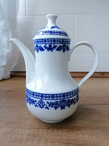 Kahla Kaffeekanne Kobaltunterglasur H:20cm Vintage Made in DDR - Bild 1 von 6