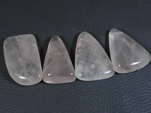 4Pcs Natural Baby Pink Rose Quartz Fancy Cabochon Loose Gemstone Lot 226Cts. m17 - Bild 1 von 9