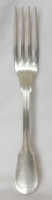 Fourchette En Métal Argenté Poinçon GD 72 - Photo 1/3