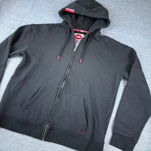 Vixxon Official Ground Up Customs Full Zip Up Hoodie Women's Sweatshirt Black - Picture 1 of 7