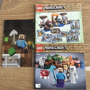 Lego 21116 Minecraft, Crafting Box instruction booklet 1 -2 And Poster - Bild 1 von 5