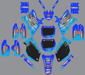 Calcomanías de gráficos azules para Yamaha YZ 125 250 YZ250 YZ125 2002-2014 - Imagen 1 de 1