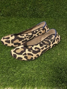 Rothy’s Leopard Print Flats Animal Print Ballet Shoes Women’s Size 8 - Picture 1 of 7