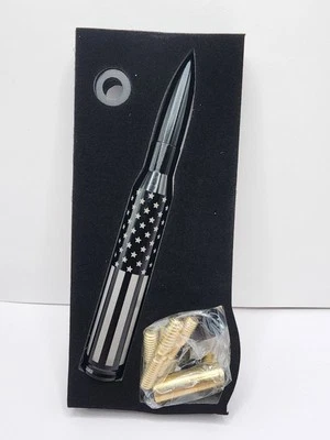 Custom Engraved BULLET ANTENNA 50 CALIBER CHEVY GMC TRUCK  SILVERADO FORD DODGE - Image 1 of 4