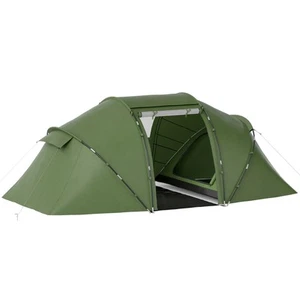 Outsunny 4-6 Persons Camping Tent Dome Family Travel Group Hiking Room Fishing - Picture 1 of 11
