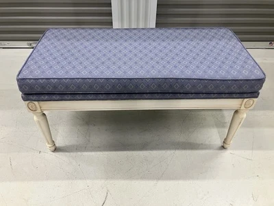 Ethan Allen Country French Legacy Upholstered Bench - Image 1 of 4