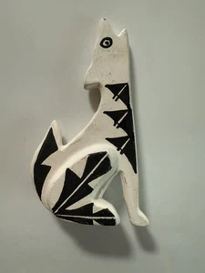 Howling Wolf ACOMA Pottery signed Lois Seymour - Picture 1 of 9