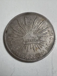 1893 Go RS Mexico Silver 8 Reales - nice! - Picture 1 of 3