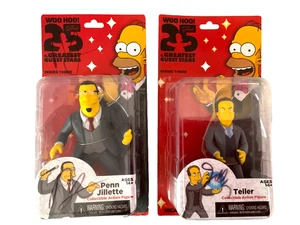 Penn & Teller handsignierte NECA Simpsons 25 Anniversary Celebrity Actionfiguren - Bild 1 von 6