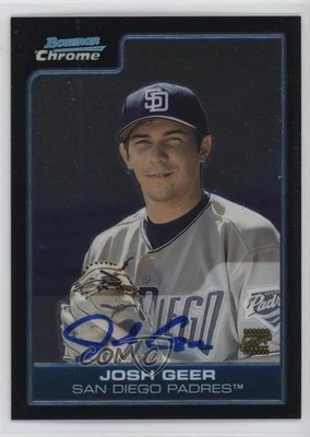 2006 Bowman Chrome Prospects Josh Geer #BC232 Auto - Image 1 of 2