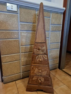 cassettiera camera da letto, in legno fatto a mano  - Bild 1 von 2