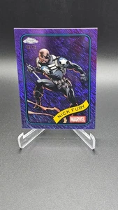 2025 Topps Chrome Marvel  Nick Fury Purple Shimmer /75 - Picture 1 of 2
