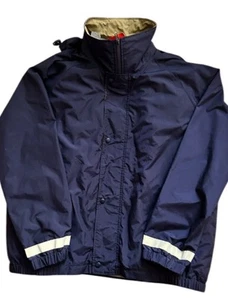 Red Kap Blue Jacket & Reversible Vest Large with Safety Visibility Strips New - Picture 1 of 9