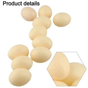 Educational Plastic Chicken Eggs for Poultry Lessons Lightweight Material - Picture 1 of 12
