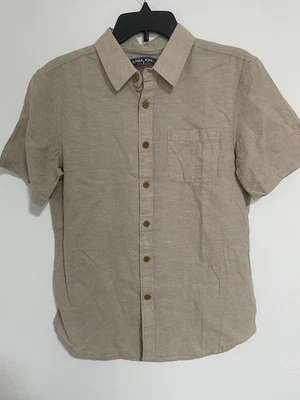 PJ Paul Jones Men's Shirt Short Sleeve Size S Beige - Image 1 of 4