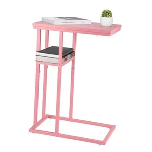 C Shaped End Table, Side Table for Couch and Bed, Small Side Table for Small - Picture 1 of 7