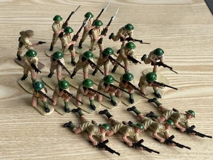 Vintage 70er / 80er Jahre, Airfix, WW2 British Eighth Army, Spielzeugsoldaten im Maßstab 1:32. - Bild 1 von 19