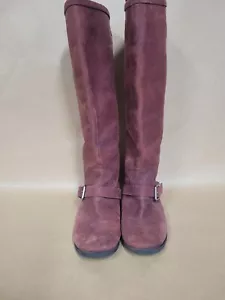 Lucky Brand LK-Hibiscus Riding Boots Bourbon Leather Women's Size 8 M - Picture 1 of 7