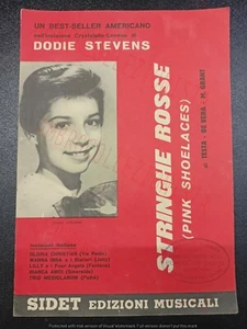 Spartito Musicale - Dodie Stevens - Stringhe Rosse Pink Shoelaces - Ed. Sidet - Bild 1 von 1