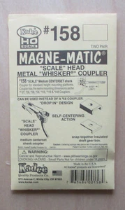 HO Schnurrbart selbstzentrierend mittel Metall 9/32" Mittelsatz Schaftkupplungen Kadee 158 - Bild 1 von 2
