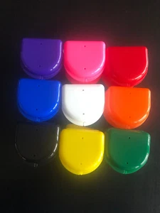 2X Dental DELUXE Orthodontic Retainer Storage Case Box Mouthguard Container - Picture 1 of 10
