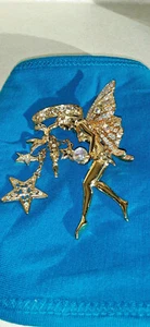Kirks Folly Fee Patin Anstecknadel/Brosche mit Aurora Borealis Strass  - Bild 1 von 4