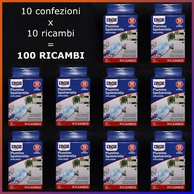 10x10 cuffie toglipolvere ricambio piumino spolverello IRGE compatibile Swiffer