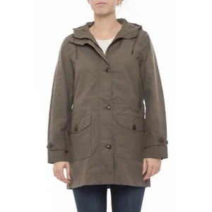 FILSON Women's Dry Waxed Cotton Water Repellent Field Parka Jacket - MADE IN USA - Picture 1 of 3
