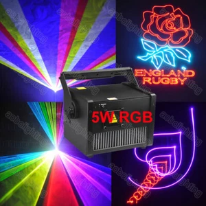 5W RGB Stage Laser Light 40K Galvo Laser Show Light DMX SD Card Animation Lazer - Picture 1 of 6