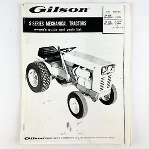 Gilson 53005 53009 Lawn Tractor Owners Guide Parts List 1971 Vintage Original - Picture 1 of 3