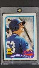 1989 Topps #465 Mark Grace All Star Rookie Card RC Chicago Cubs
