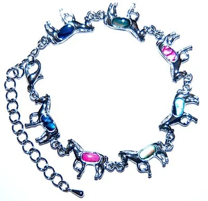 PULSERA TOBILLO ECUESTRE CABALLO ABULÓN ORIGINAL #E18 ¡Envío rápido a EE. UU.! - Imagen 1 de 1