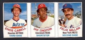 Hostess Panel 1977 #94 95 96 Enos Cabell Dave Concepción Felix Millan EX-MT A - Imagen 1 de 2