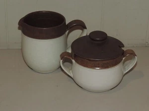 VINTAGE DENBY POTPOURRI WHITE CREAMER & SUGAR - Picture 1 of 4