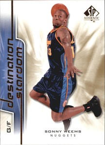 2008-09 SP Authentic Destination Stardom #DS-25 Sonny Weems Denver Nuggets