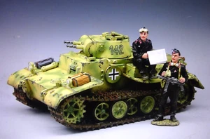 king & country WS108 54mm ww2 German tank Panzer 1 AUSF.F+ 2 crew 2004 mib oop - Picture 1 of 2