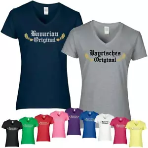 Shirt BAYRISCHES ORIGINAL Bluse Bavaria Bayern Wiesn Damen München ErsatzTracht - Bild 1 von 24