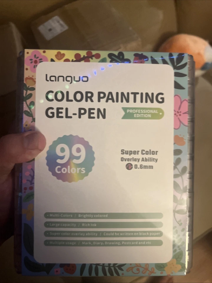 Gel Pens for Adult Coloring Books, 99 Colors Set Gel Colored Pens Marker, Perfec - Image 1 of 3