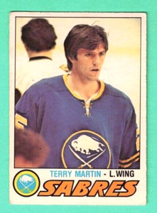 (1) TERRY MARTIN 1977-78 O-PEE-CHEE # 318 SABRES ROOKIE VG CARD (F5295)