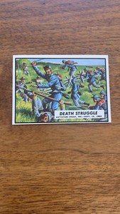 1962 Topps Civil War #32 Death Struggle EX/MT
