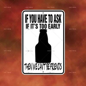 Can't Be Friends Beer IV Metal Sign Home room wall art gift decor funny A3415 - Picture 1 of 1